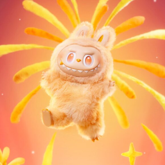 Authentic Pop Mart Monsters Big Into Energy Labubu Vinyl Plush Pendant Happiness